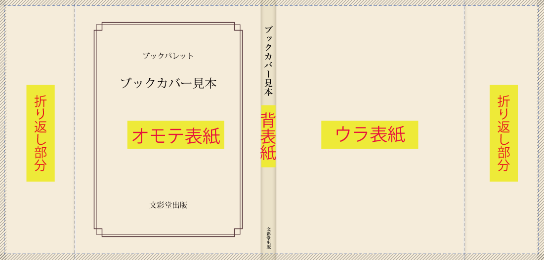 ブックカバー入稿データ仕様